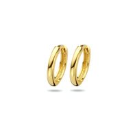 9k Goud Klap Creool 2mm dik