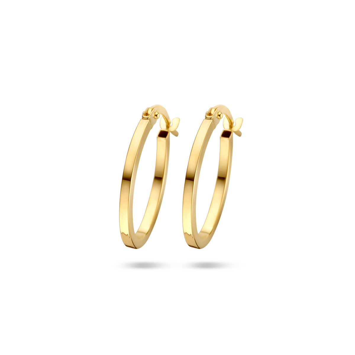 9k Goud Oorring 18.5x1.5mm