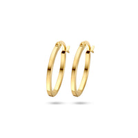 9k Goud Oorring 18.5x1.5mm