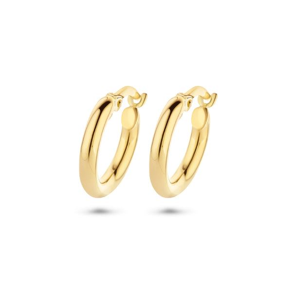 9k Goud Hefboomsluiting Oorring