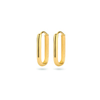 9k Goud Klap Creool 16x2mm