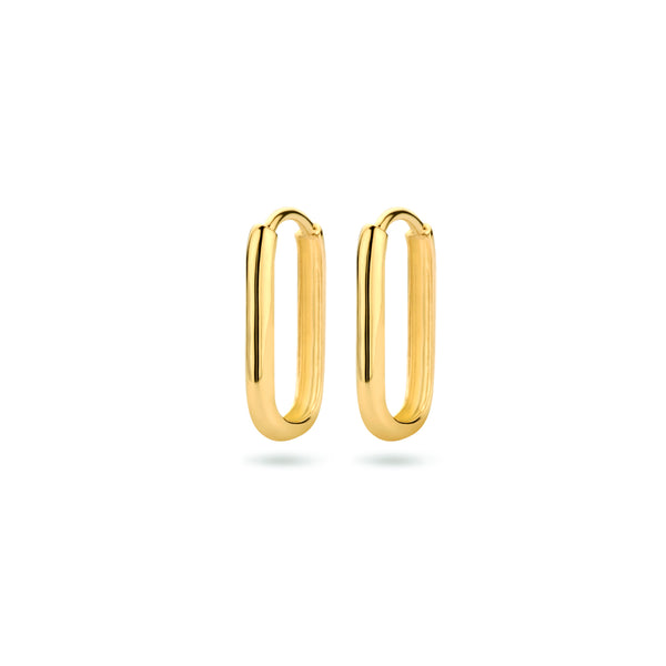 9k Goud Klap Creool 16x2mm