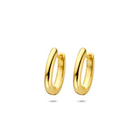 Verguld Zilver Klap Creool 14,5x12mm