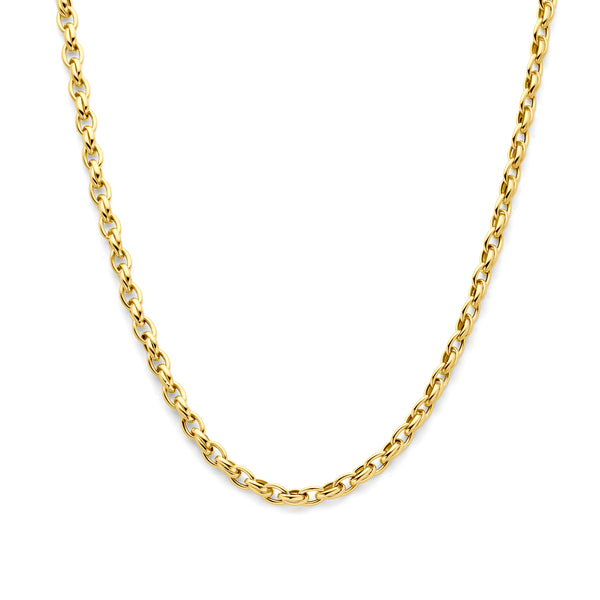9k Goud Karabijnsluiting Collier 5mm