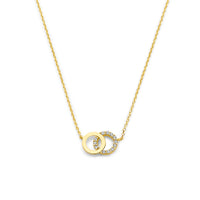 9k Goud Zirkonia Collier 40-42-44cm