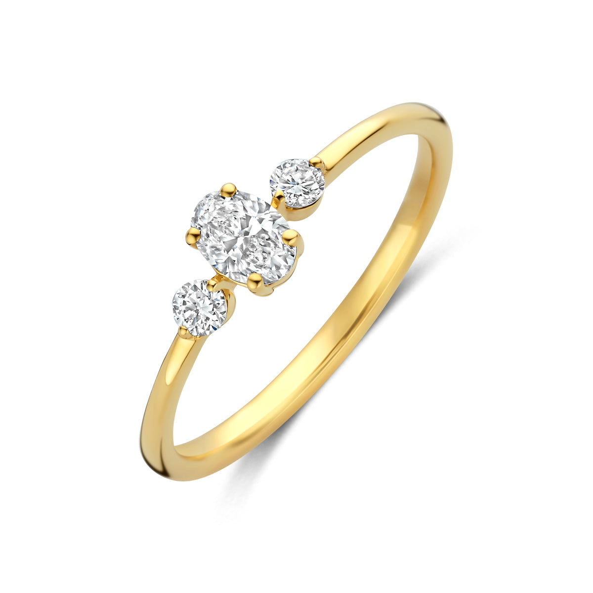 14k Goud Lab Diamant Ring 0.34ct