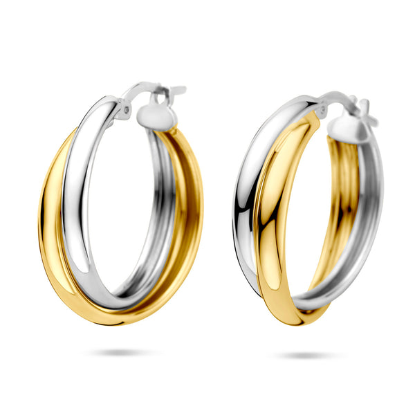 Verguld Zilver Oorringen 23,5mm 1 Micron