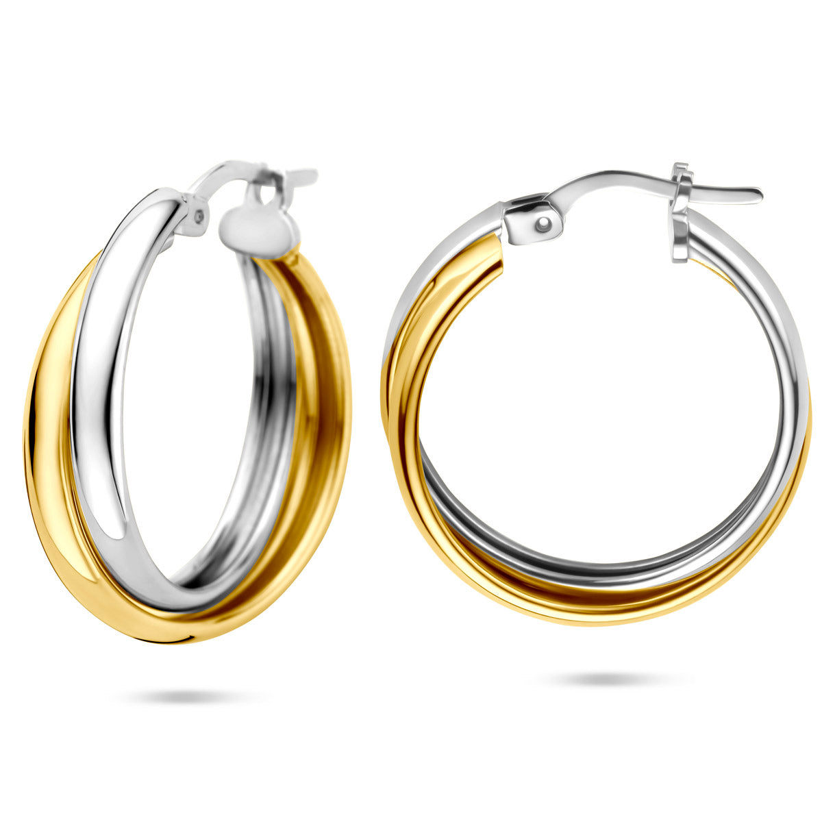 Verguld Zilver Oorringen 23,5mm 1 Micron