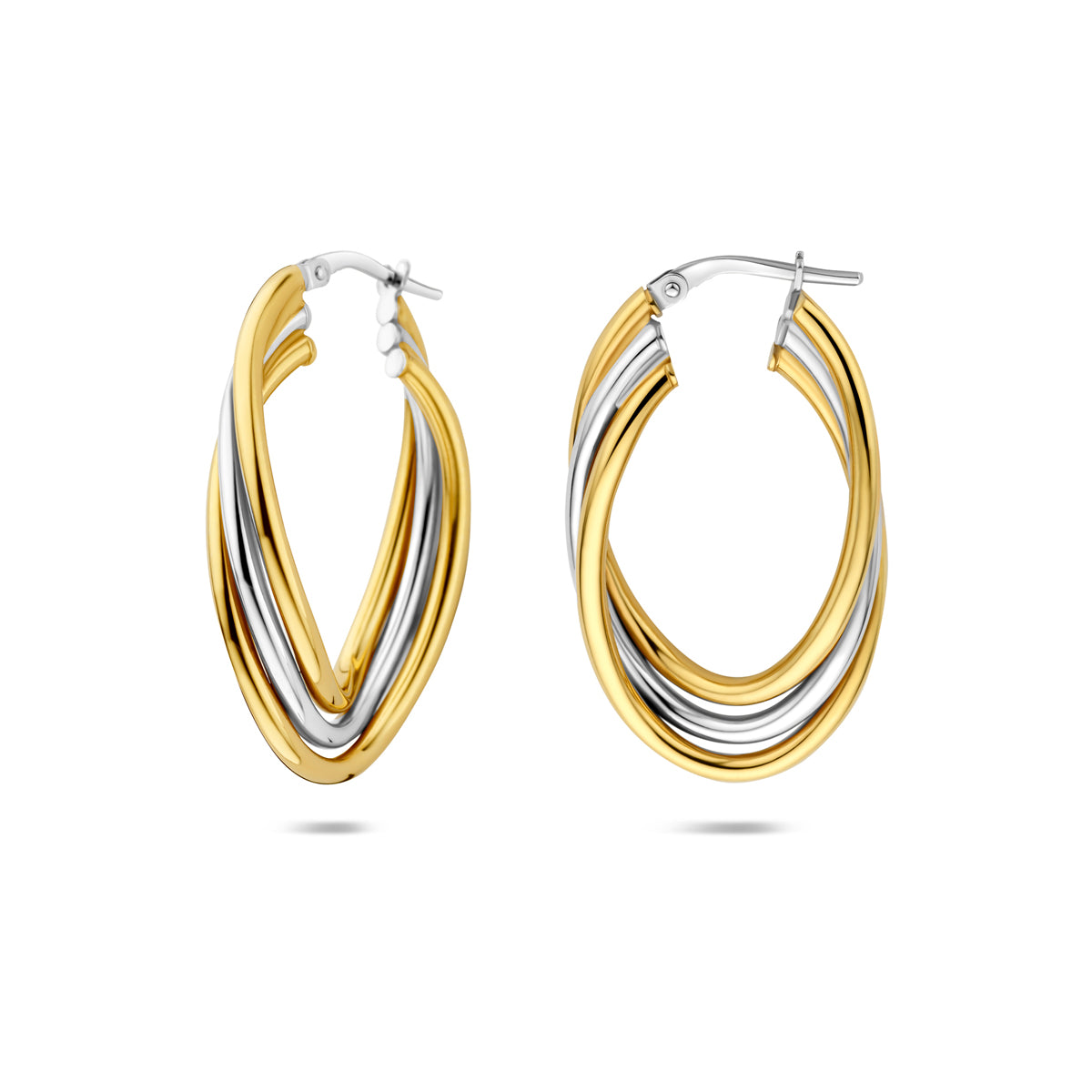 Verguld Zilver Oorringen 34mm 1 Micron