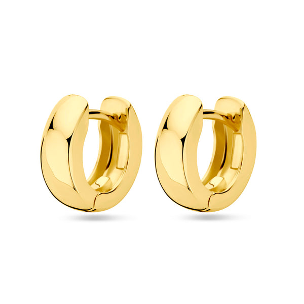 Verguld Zilver Klapoorringen 13mm 1 Micron
