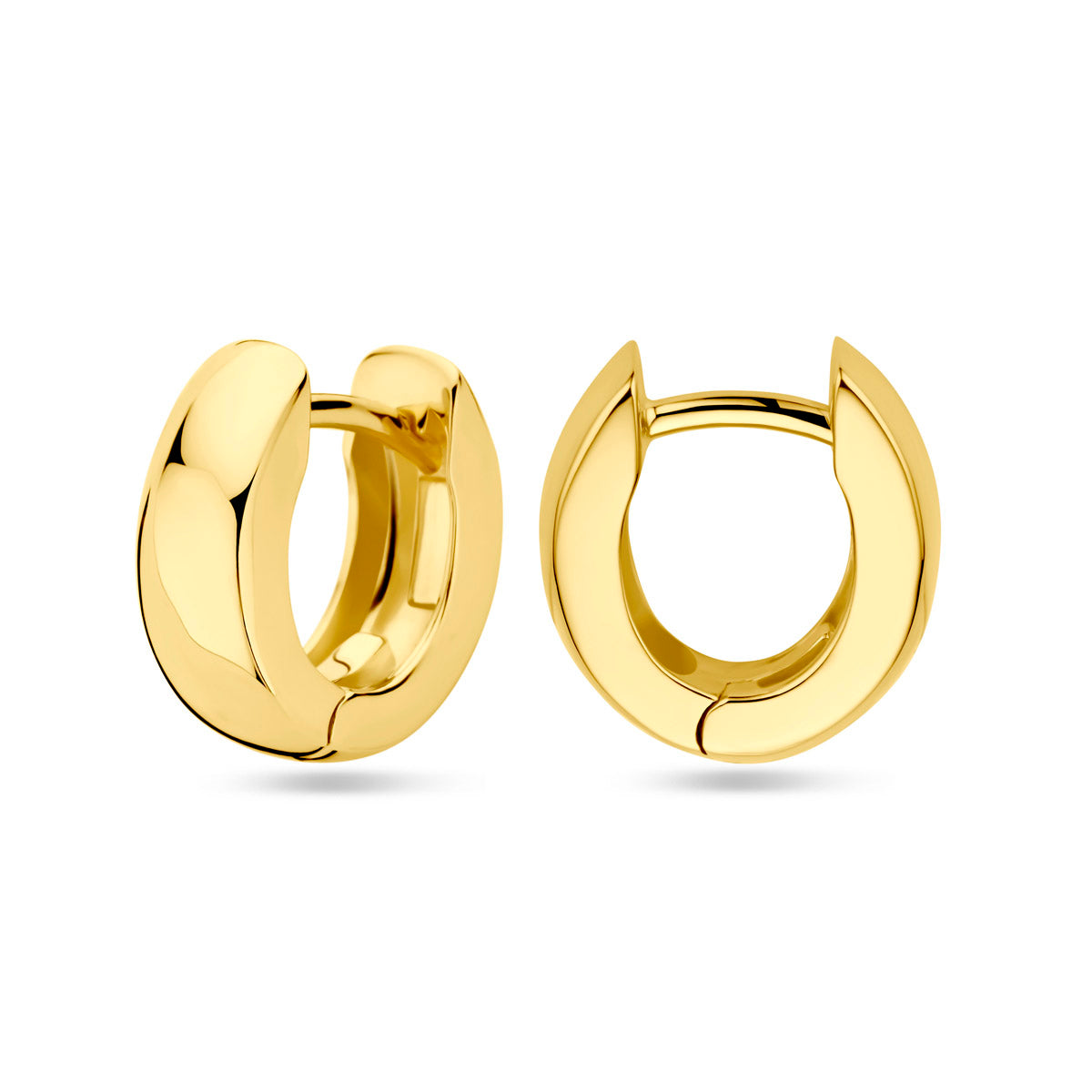 Verguld Zilver Klapoorringen 13mm 1 Micron