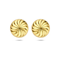 Verguld Zilver Oorknoppen Knoop 18mm 1 Micron