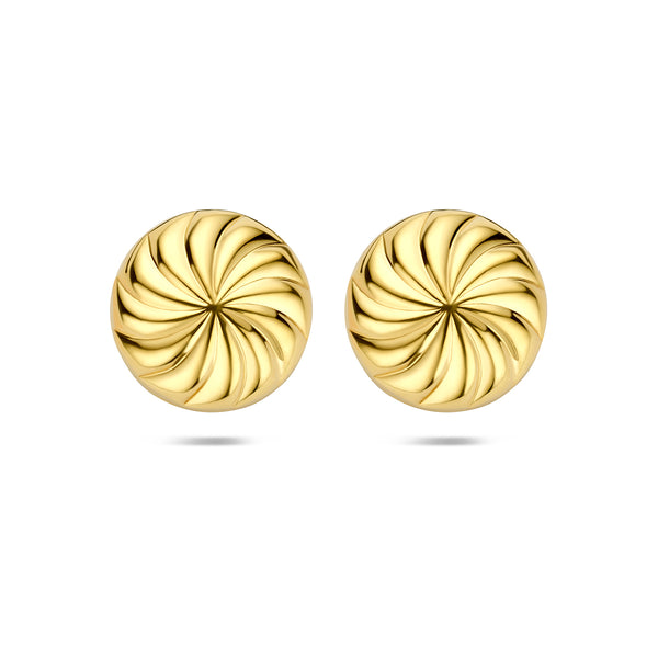 Verguld Zilver Oorknoppen Knoop 18mm 1 Micron