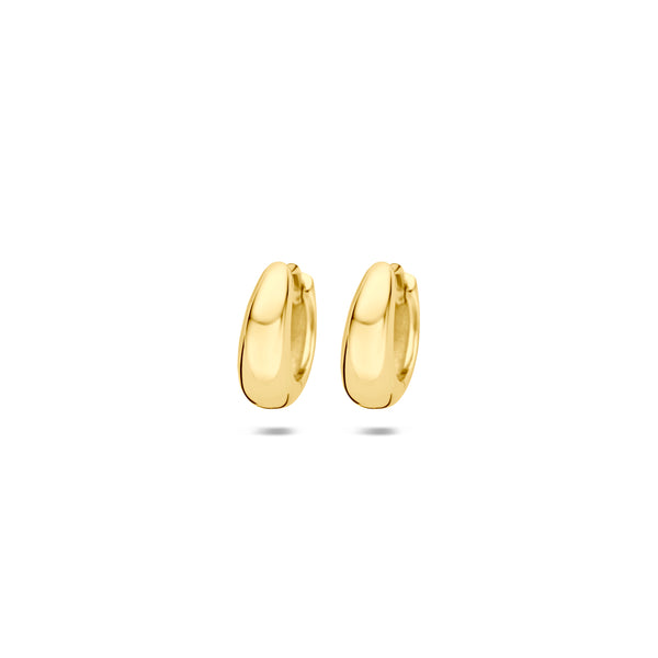 Verguld Zilver Klapoorringen Buis 4mm 1 Micron