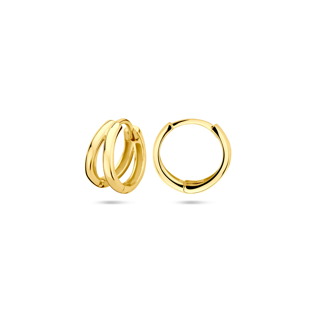 Verguld Zilver Klapoorringen 12,5mm 1 Micron