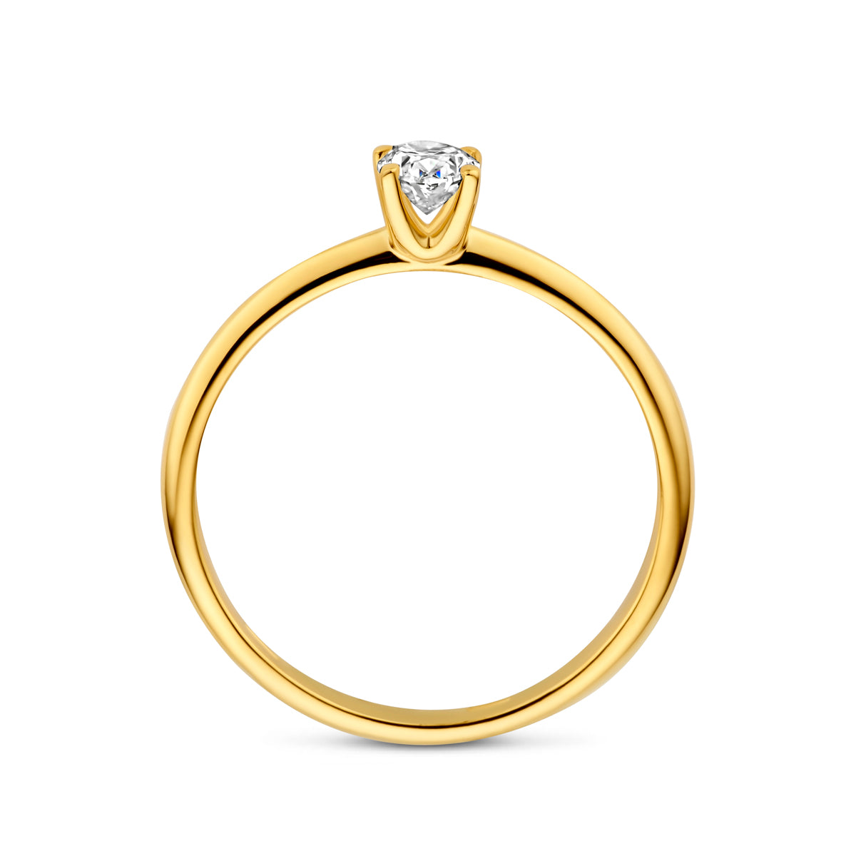 14k Goud Lab Diamant Ring 0.30ct