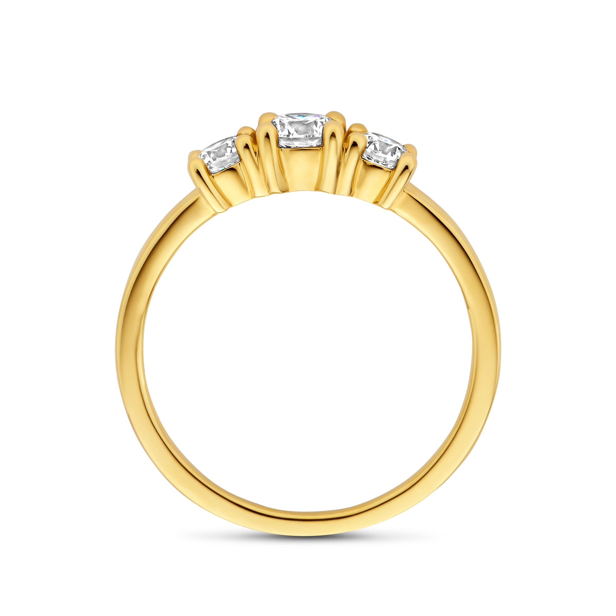 14k Goud Lab Diamant Ring 0.50ct