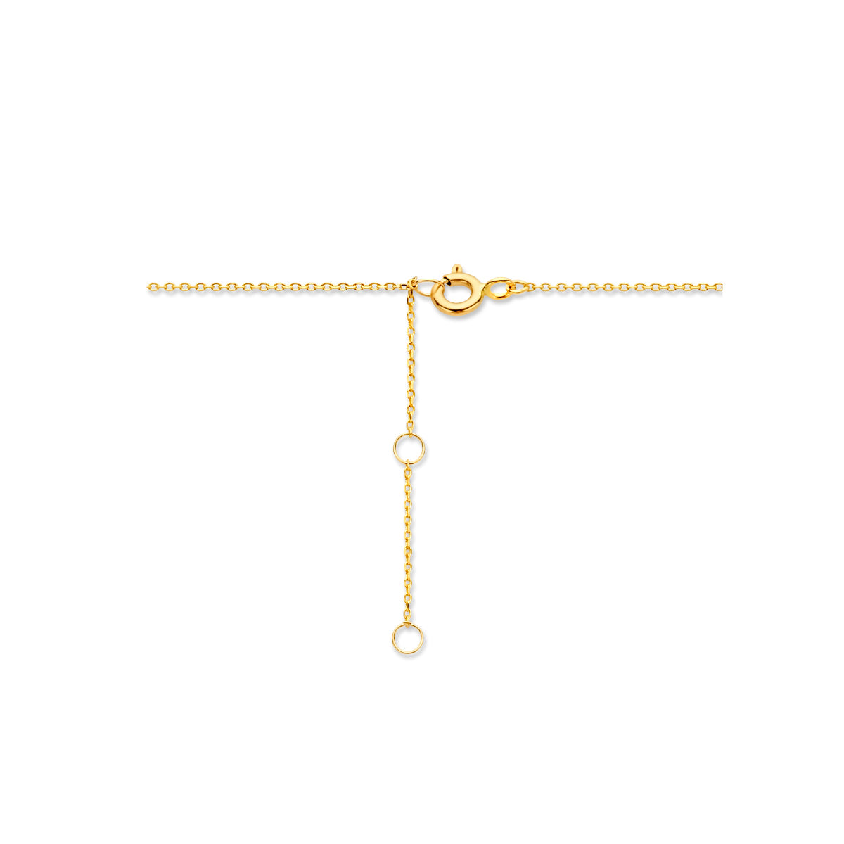 9k Goud Zirkonia Collier 40-42-44cm