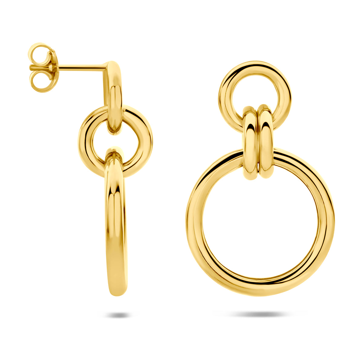 Verguld Zilver Oorhanger Ø20.5mm