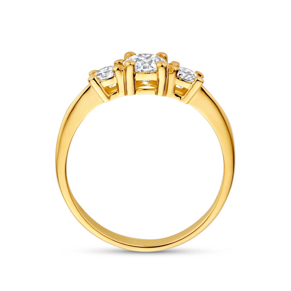 14k Goud Lab Diamant Ring 0.85ct