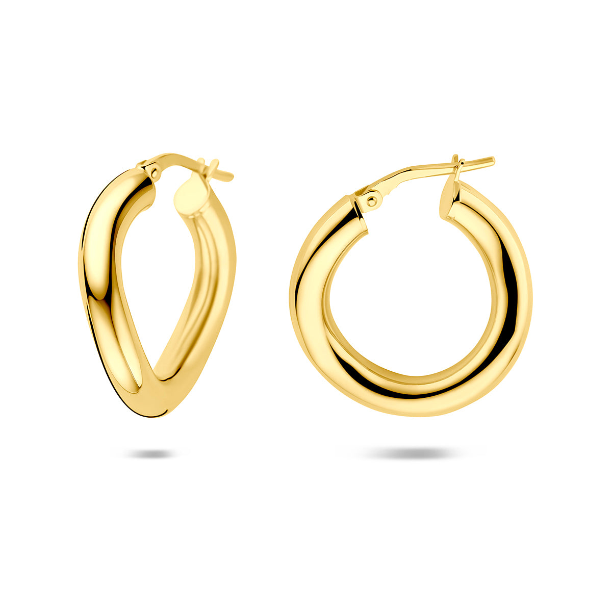 Verguld Zilver Oorring Ø23mm