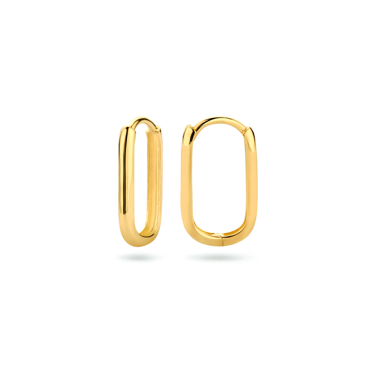 9k Goud Klap Creool 16x2mm
