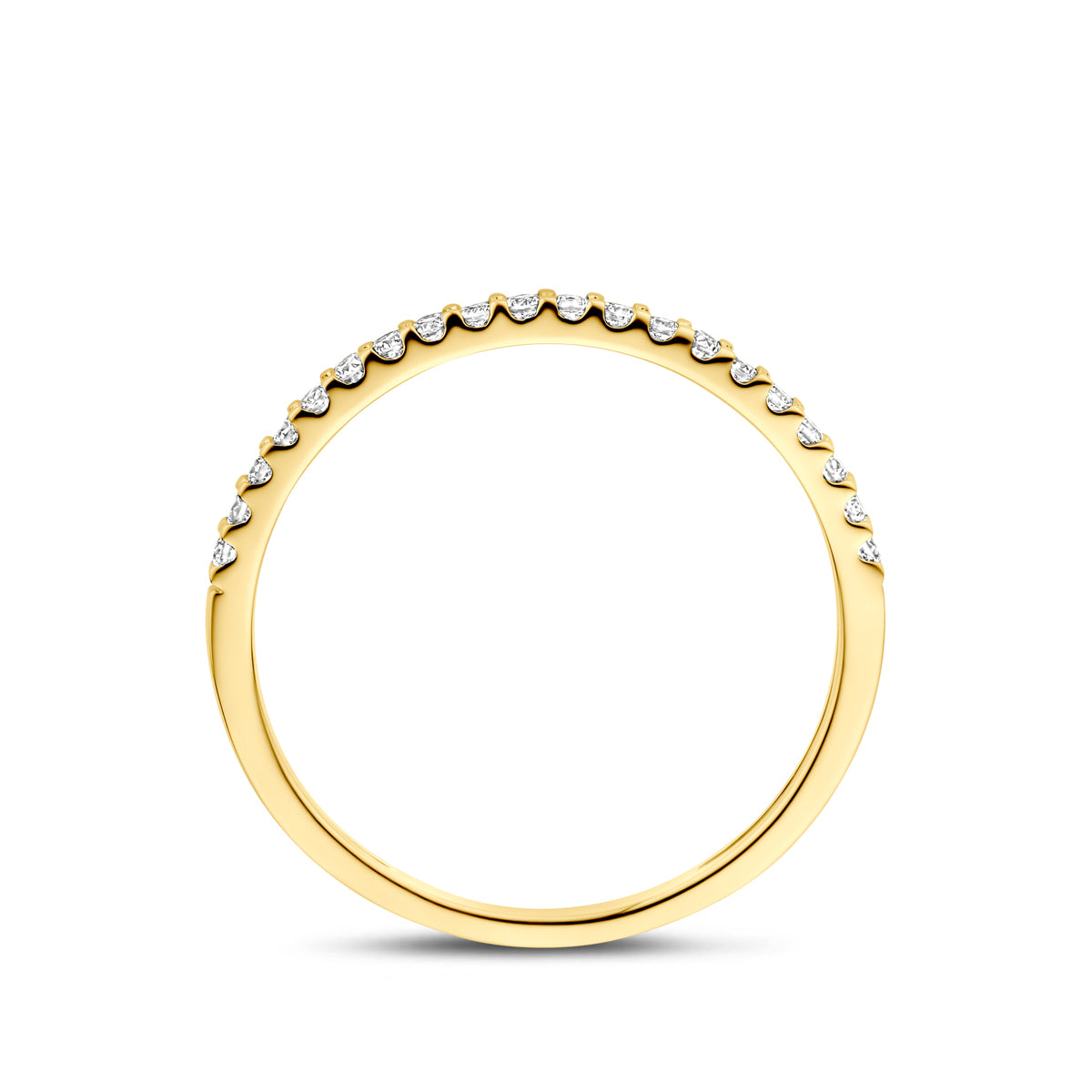 14k Goud Lab Diamant Ring 0.15ct