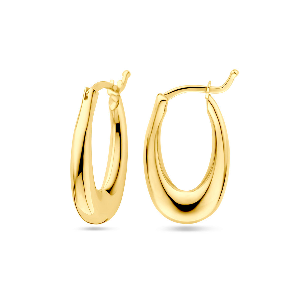 9k Goud Oorring 20x13mm