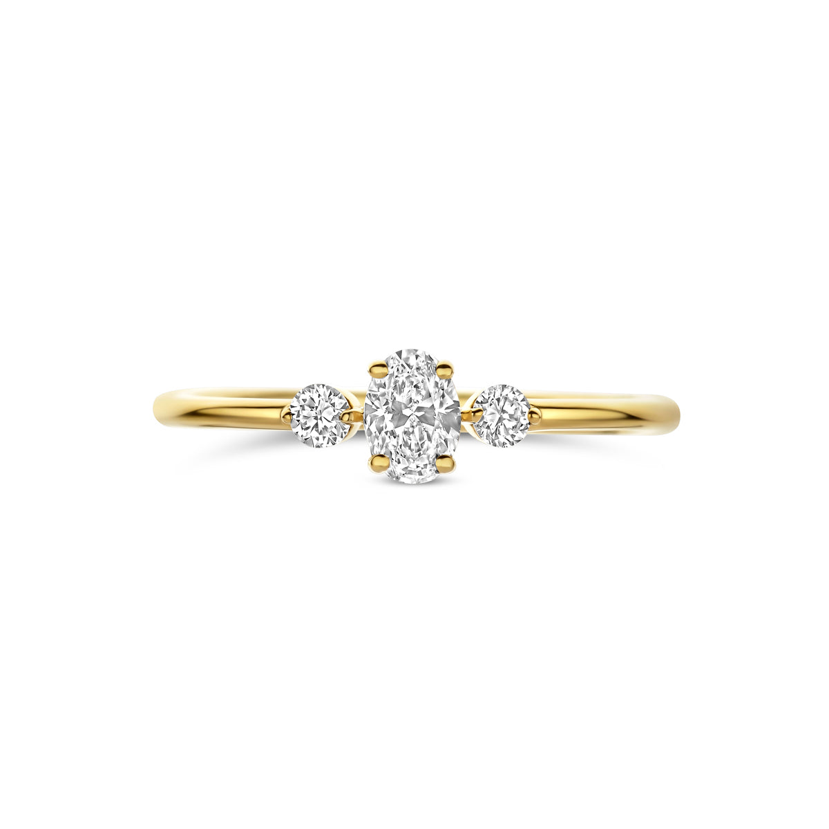 14k Goud Lab Diamant Ring 0.34ct