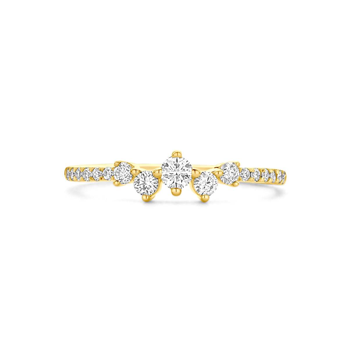 14k Goud Lab Diamant Ring 0.33ct
