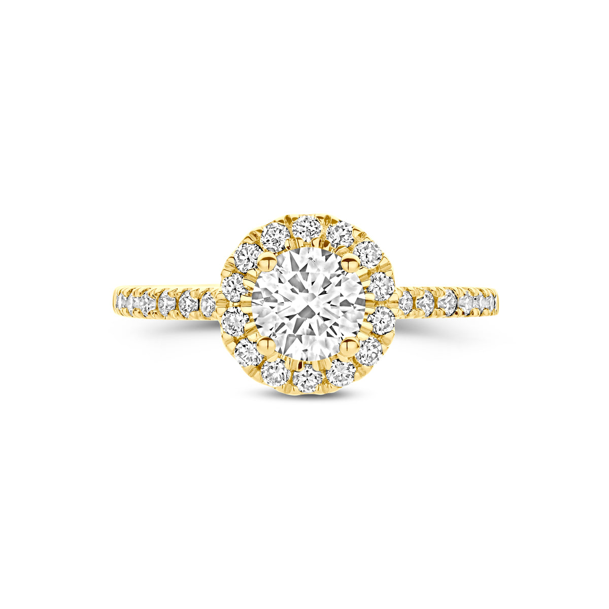 14k Goud Lab Diamant Ring 1.10ct