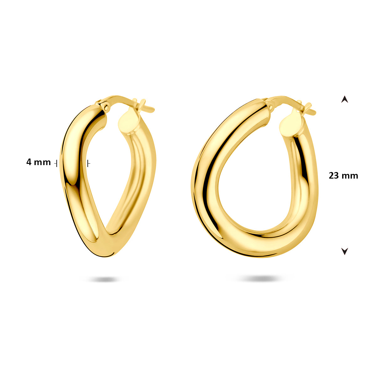 Verguld Zilver Oorring Ø23mm
