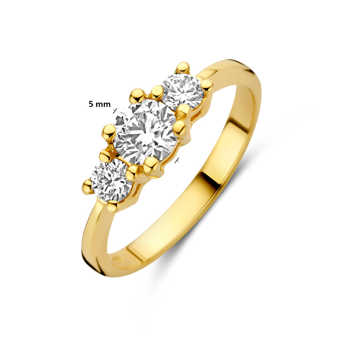 14k Goud Lab Diamant Ring 0.85ct