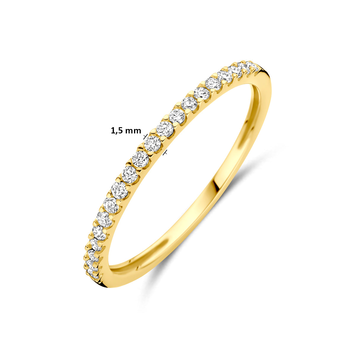14k Goud Lab Diamant Ring 0.15ct