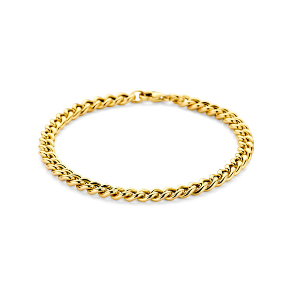 14k Goud Armband Gourmette 5,2mm 19 cm