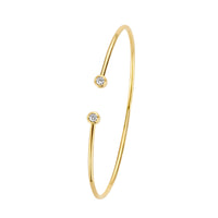 14k Goud Spangarmband Diamant 0.19ct H SI