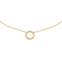 14k Goud Collier Diamant 0.11ct H P1 40 - 42 - 44 cm
