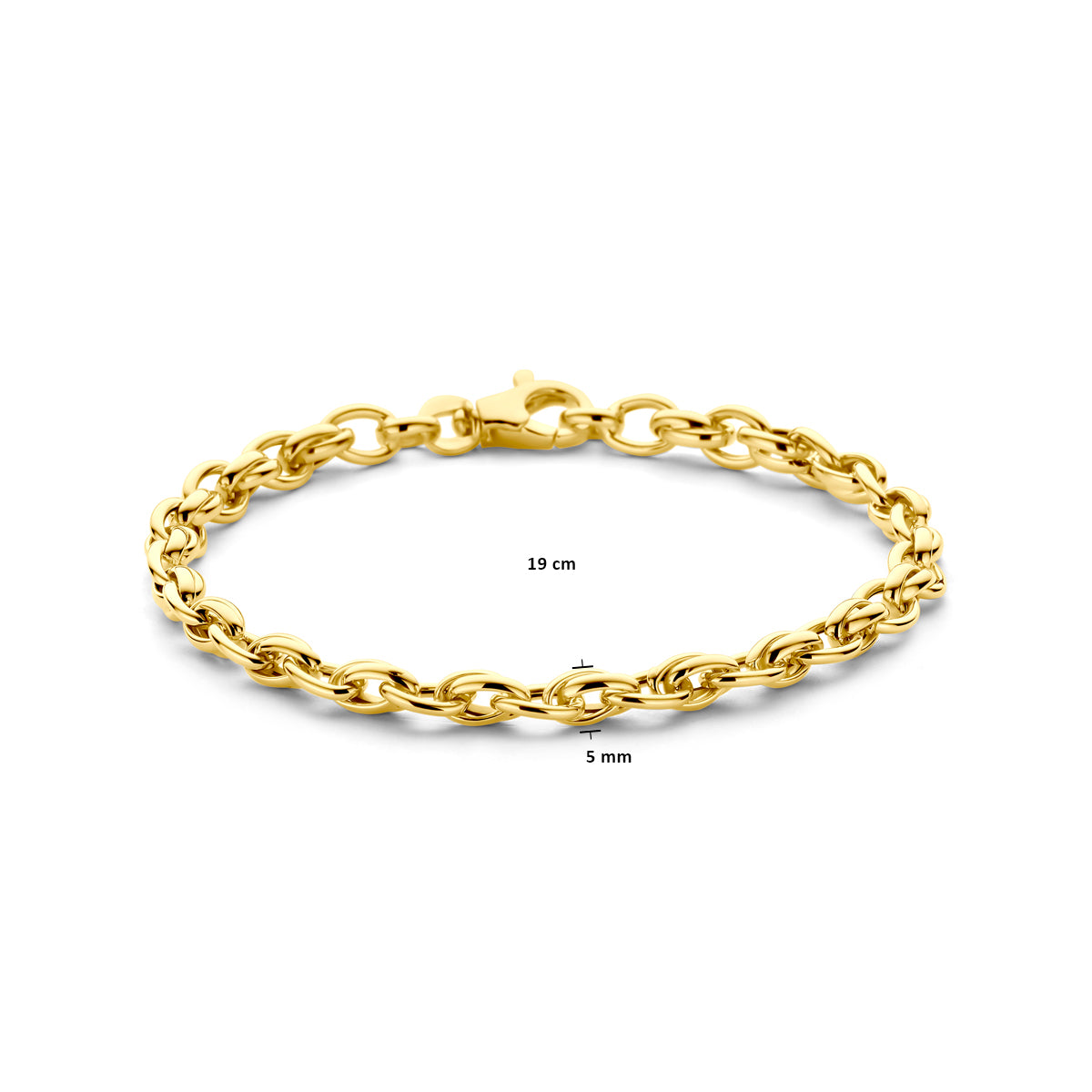 14k Goud Armband 5,0mm 19 cm