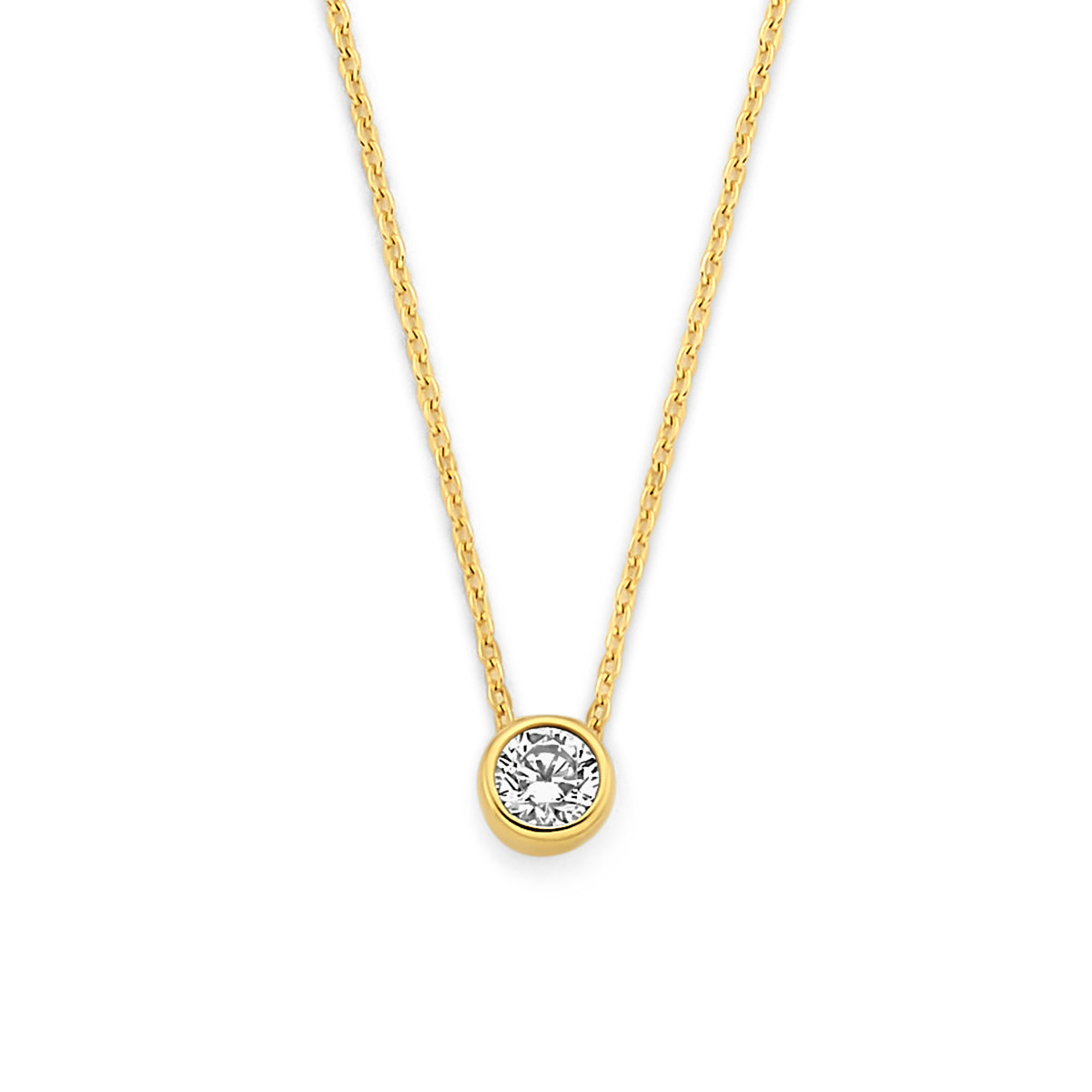 14k Goud Collier Zirkonia 40 - 42 - 44 cm