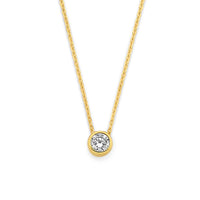 14k Goud Collier Zirkonia 40 - 42 - 44 cm