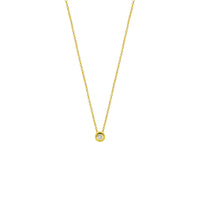 14k Goud Collier Diamant 0.01ct H SI 41 - 43 - 45 cm
