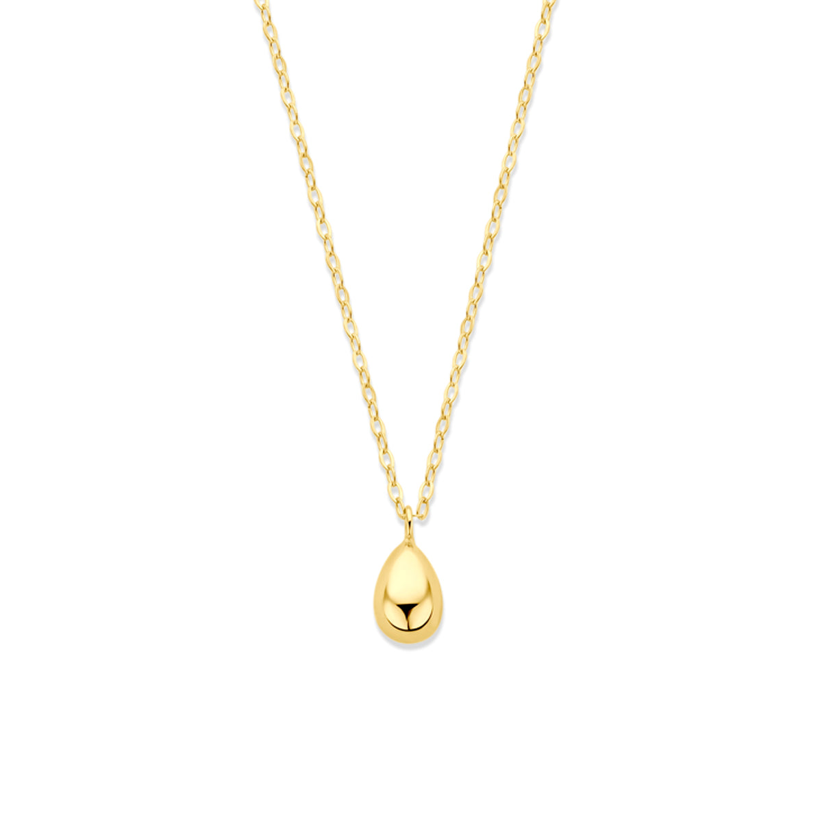 14k Goud Collier Druppel 42 - 45 cm