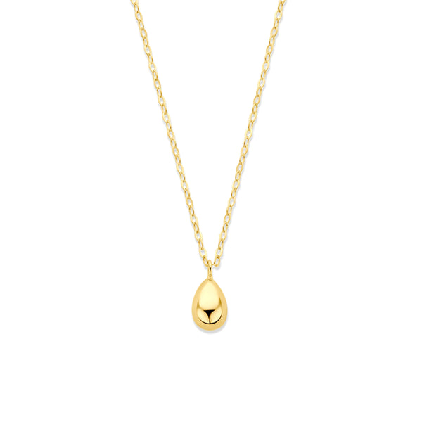 14k Goud Collier Druppel 42 - 45 cm