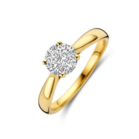 14k Goud Ring Lab Grown Diamant 1.00ct H SI · Briljant geslepen