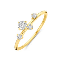 14k Goud Ring Lab Grown Diamant 0.33ct H SI