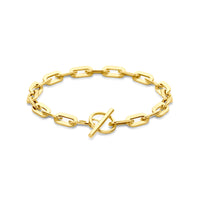 14k Goud Armband Kapittelslot 5,5mm 19 cm