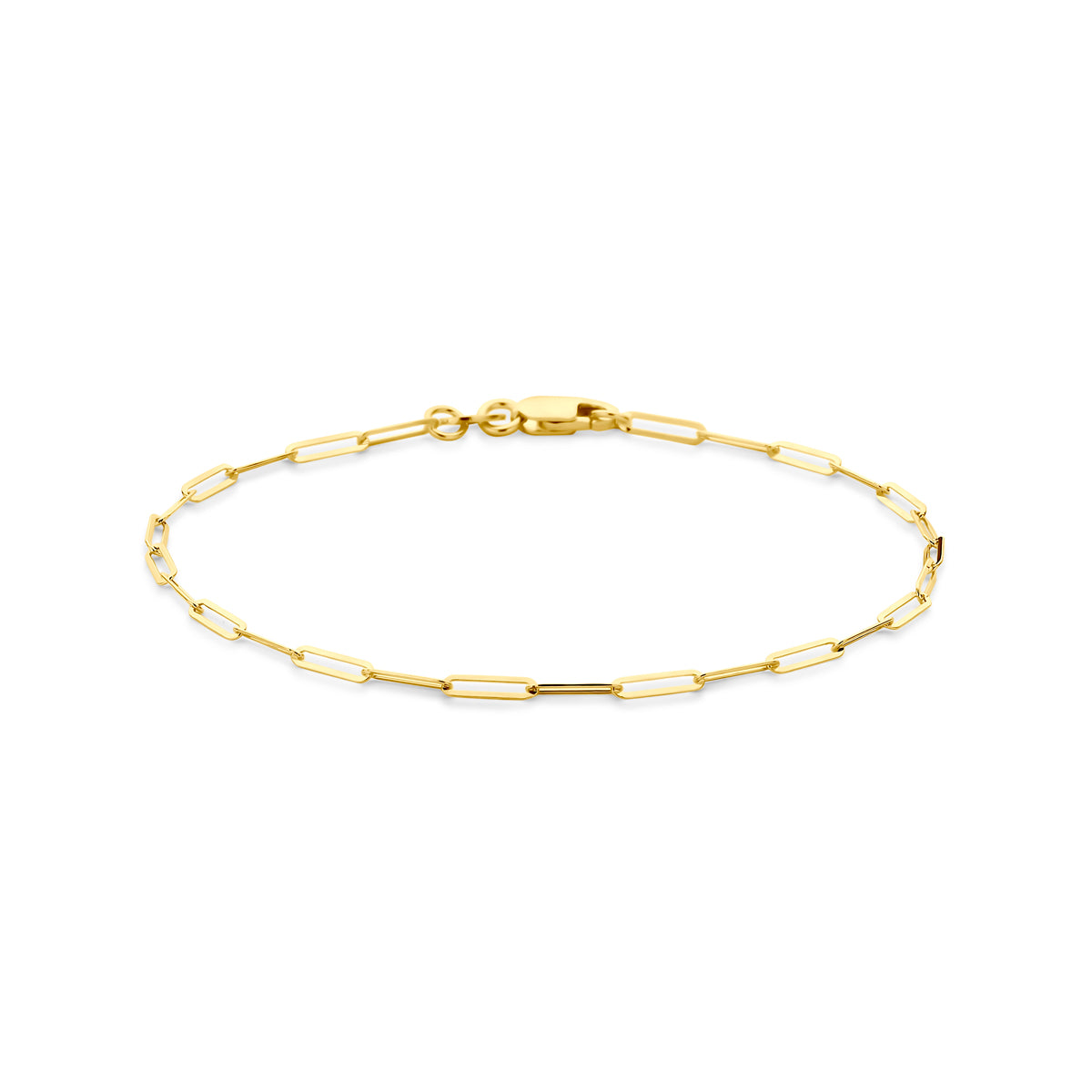 14k Goud Armband Paperclip 1,8mm 18 cm