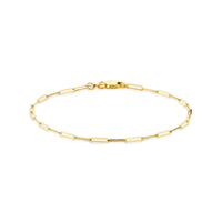 14k Goud Armband Paperclip 1,8mm 18 cm