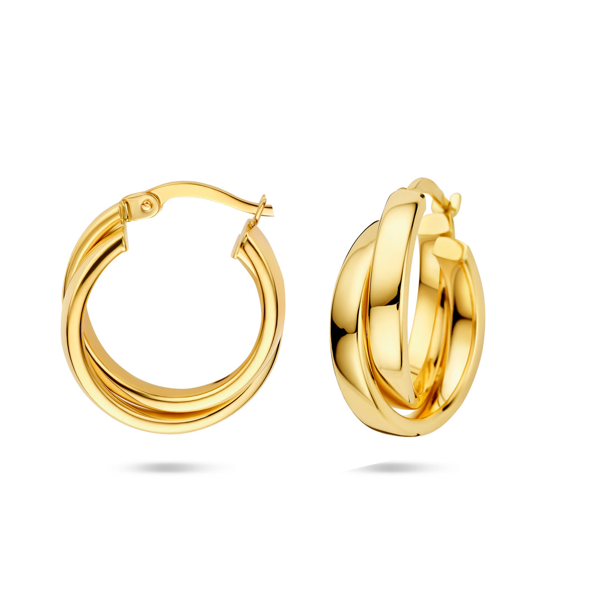14k Goud Oorringen 21mm