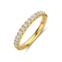 14k Goud Ring Lab Grown Diamant 0.50ct F VS
